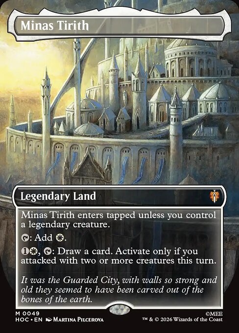 Minas Tirith [Borderless Classic Artist Foil]