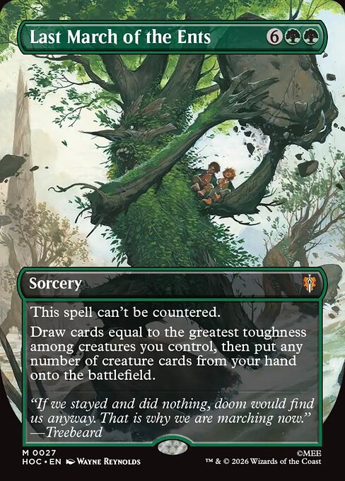 Last March of the Ents [Borderless Classic Artist Foil]