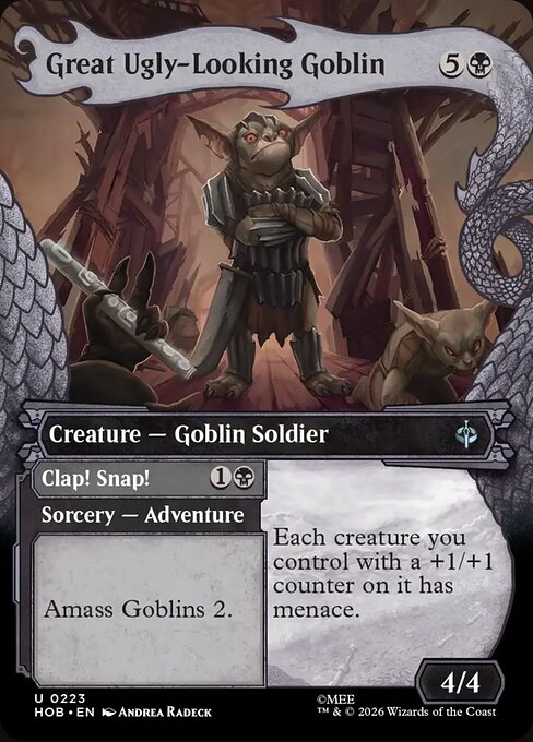 Great Ugly-Looking Goblin // Clap! Snap! [Dragon Hoard Frame]