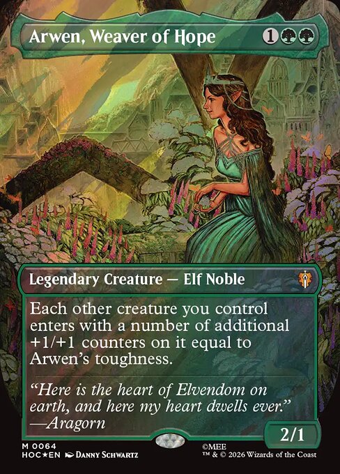 Arwen, Weaver of Hope [Borderless Classic Artist Surge Foil]