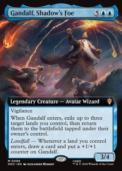 Gandalf, Shadow's Foe [Extended Artwork Foil]