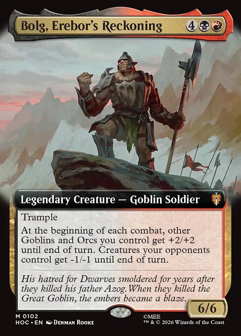 Bolg, Erebor's Reckoning [Extended Artwork Foil]