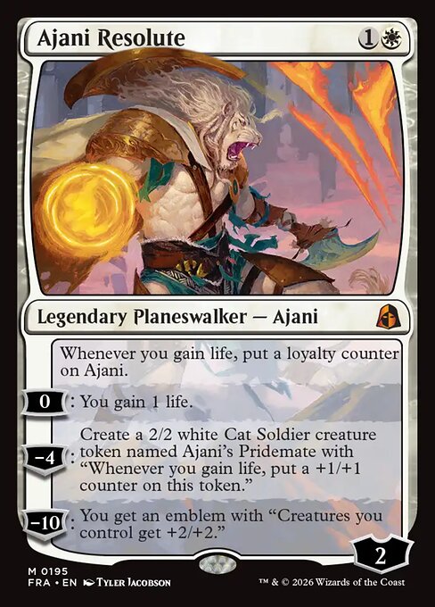 Ajani Resolute [Foil]