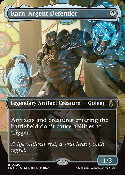 Karn, Argent Defender [Borderless Foil]