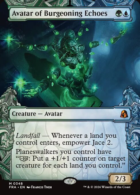 Avatar of Burgeoning Echoes [Sculptor's Stronghold Foil]