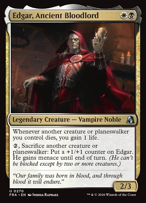 Edgar, Ancient Bloodlord [Foil]