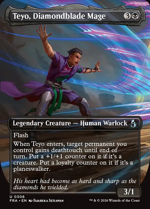 Teyo, Diamondblade Mage [Borderless Foil]