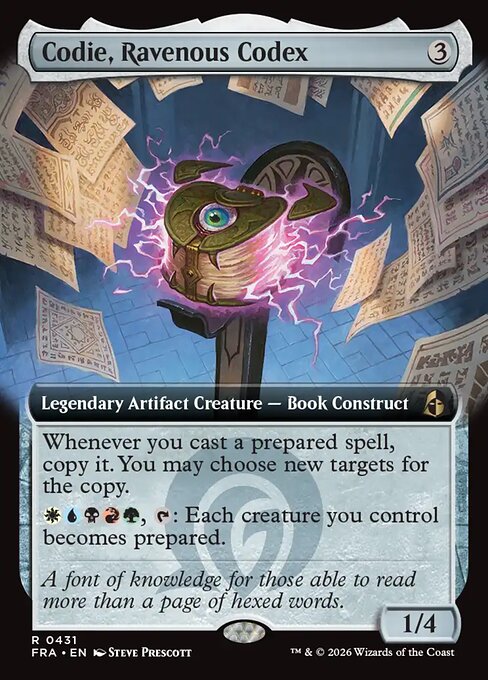 Codie, Ravenous Codex [Extended Artwork Foil]