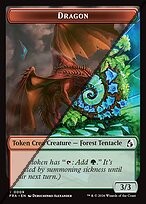 Dragon Token  // Forest Tentacle Token TFRA 