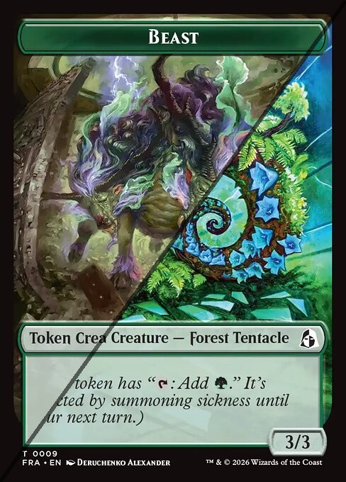 Beast Token  // Forest Tentacle Token TFRA 
