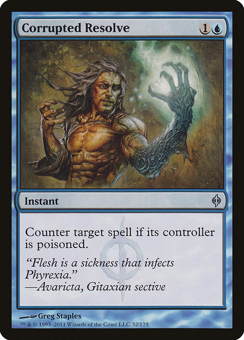 Corrupted Resolve [Phyrexian Foil]