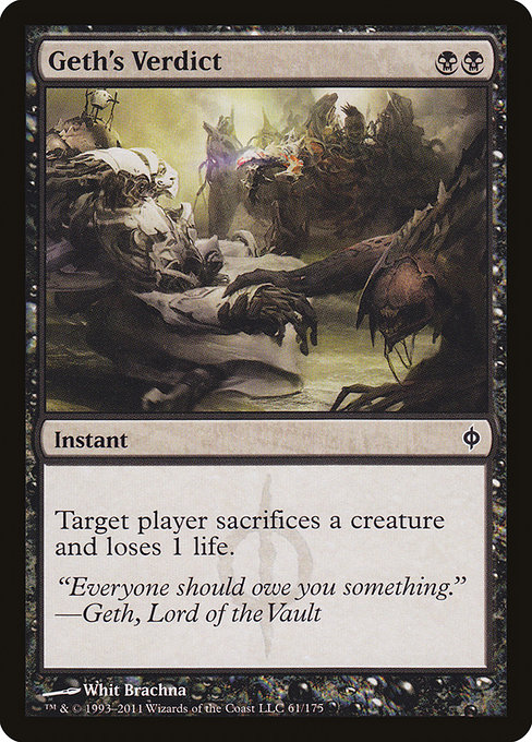 Geth's Verdict [Phyrexian Foil]