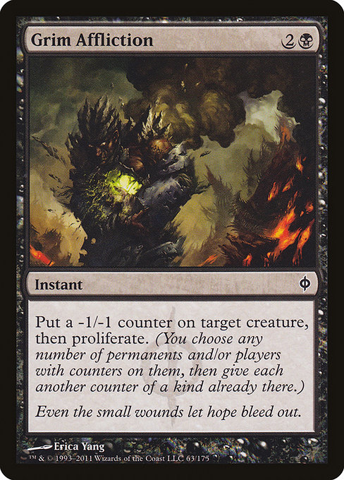 Grim Affliction [Phyrexian Foil]