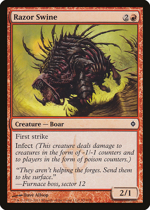 Razor Swine [Phyrexian Foil]