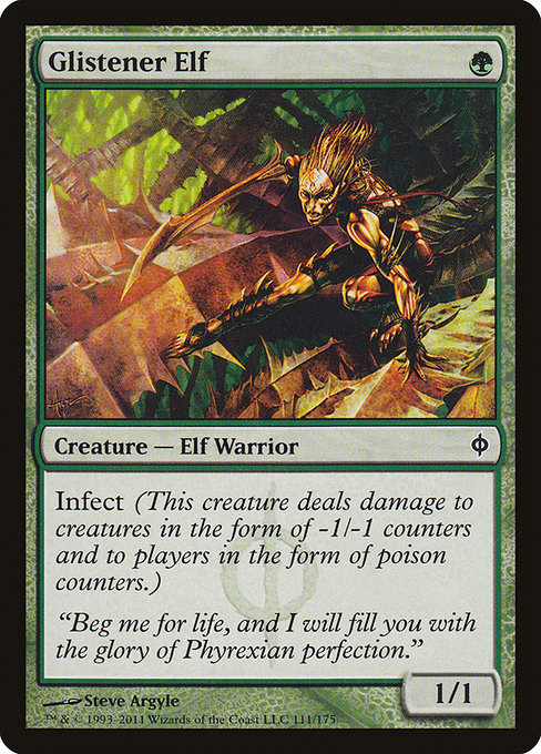Glistener Elf [Phyrexian Foil]