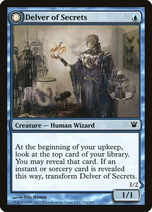 Delver of Secrets // Insectile Aberration [Foil]