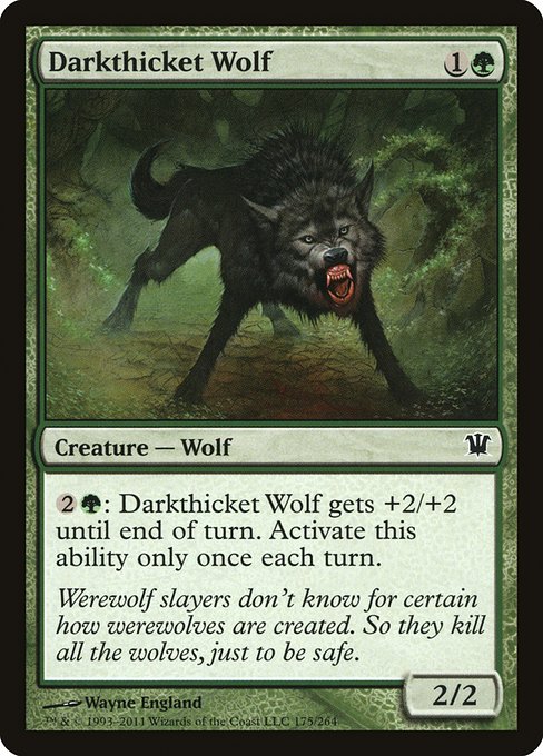 Darkthicket Wolf [Foil]