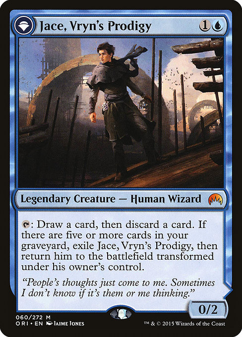 Jace, Vryn's Prodigy // Jace, Telepath Unbound [Foil]