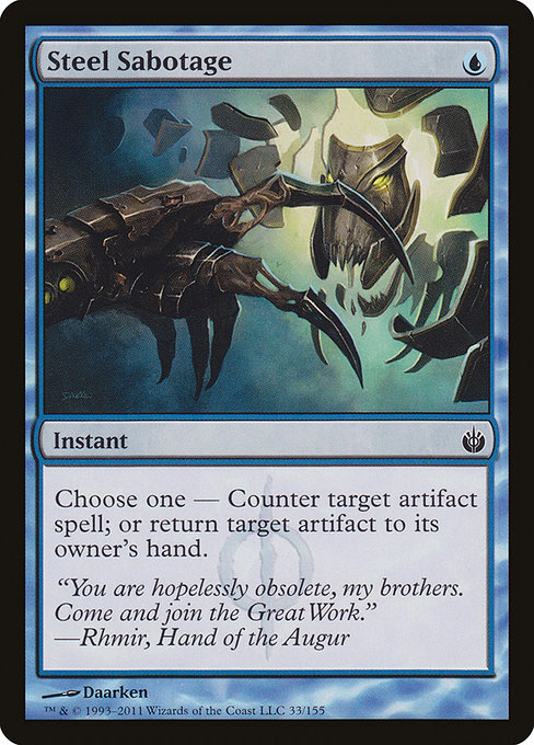Steel Sabotage [Phyrexian Foil]