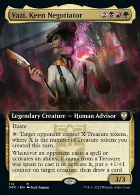 Vazi, Keen Negotiator [Extended Artwork Foil]