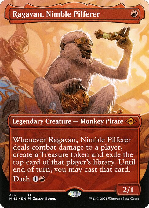 Ragavan, Nimble Pilferer [Borderless Foil]