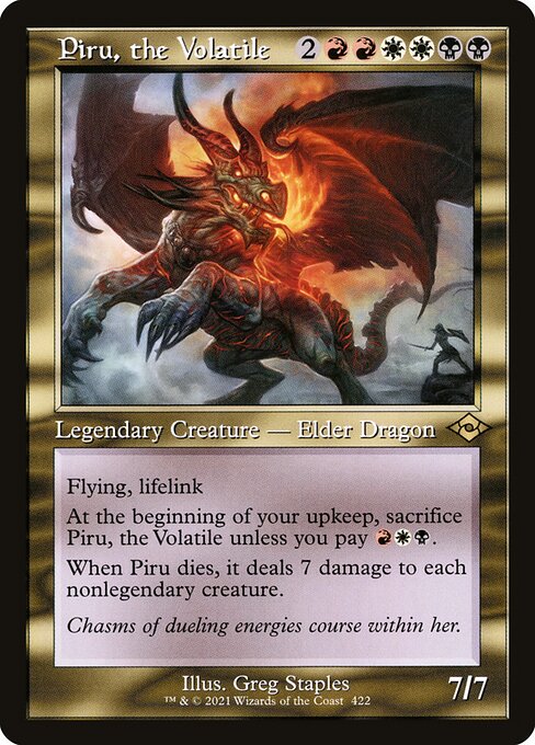 Piru, the Volatile [Retro Frame Foil]