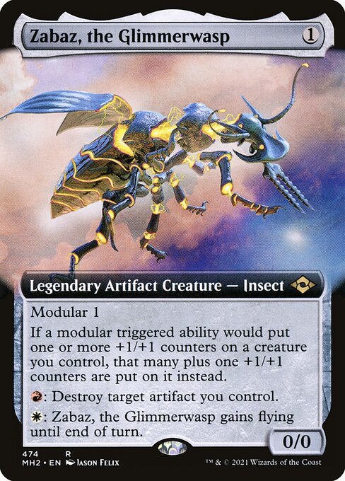 Zabaz, the Glimmerwasp [Extended Artwork Foil]