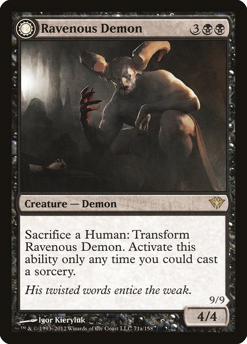 Ravenous Demon // Archdemon of Greed [Foil]