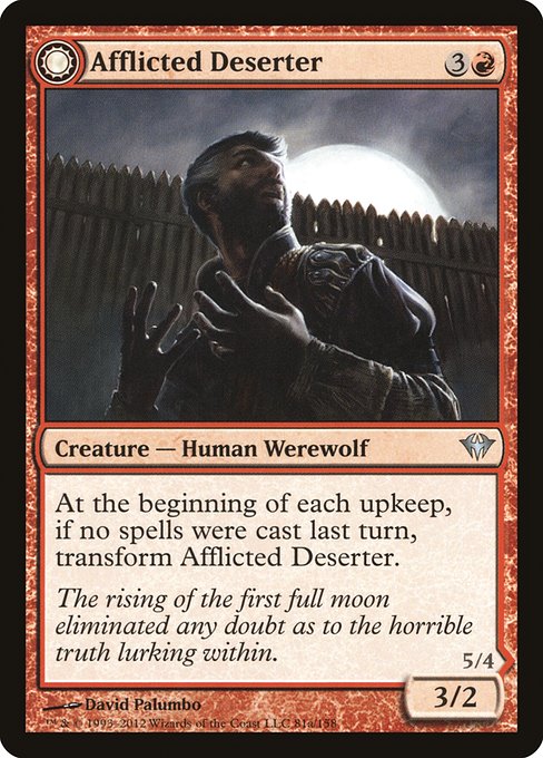 Afflicted Deserter // Werewolf Ransacker [Foil]
