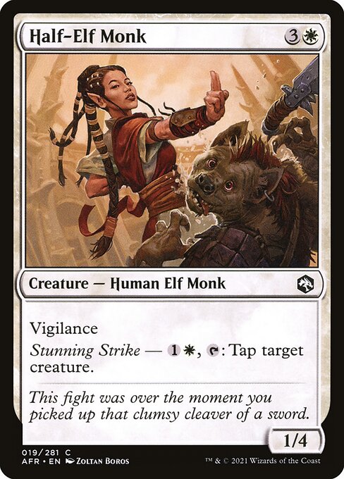 Half-Elf Monk [Foil]