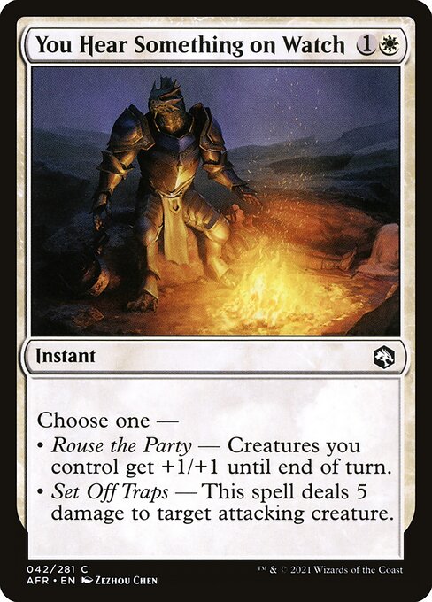 You Hear Something on Watch [Foil]