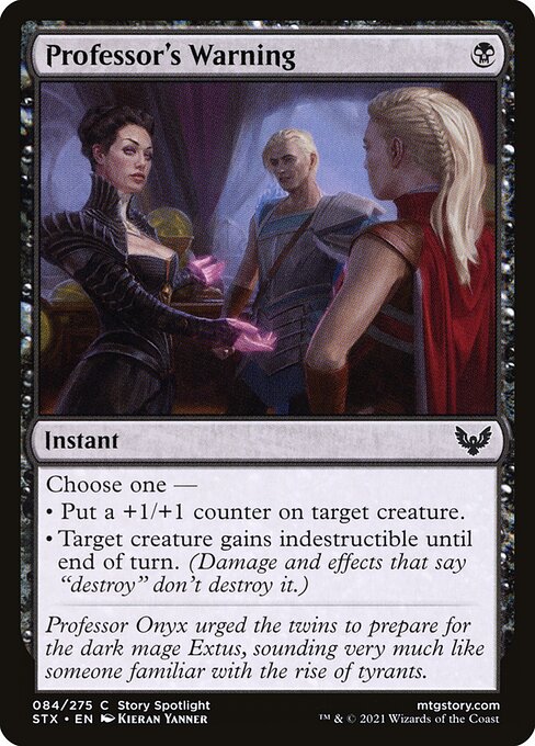 Professor's Warning [Foil]