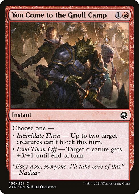 You Come to the Gnoll Camp [Foil]