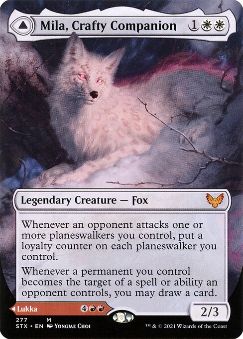 Mila, Crafty Companion // Lukka, Wayward Bonder [Borderless]