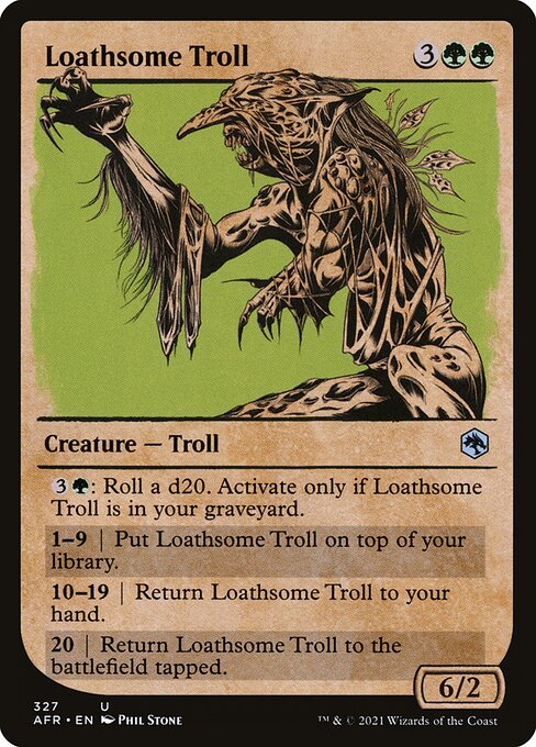 Loathsome Troll [Showcase Foil]