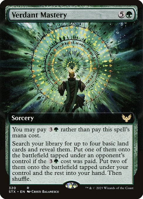 Verdant Mastery [Extended Artwork Foil]