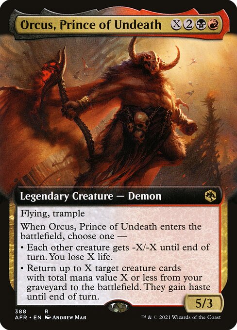 Orcus, Prince of Undeath [Extended Artwork Foil]
