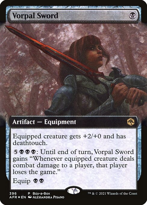 Vorpal Sword [Buy-A-Box Extended Artwork Foil]