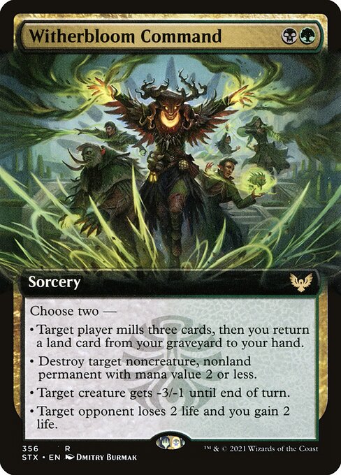 Witherbloom Command [Extended Artwork Foil]