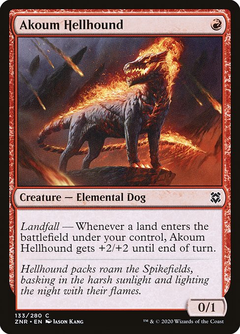 Akoum Hellhound [Foil]