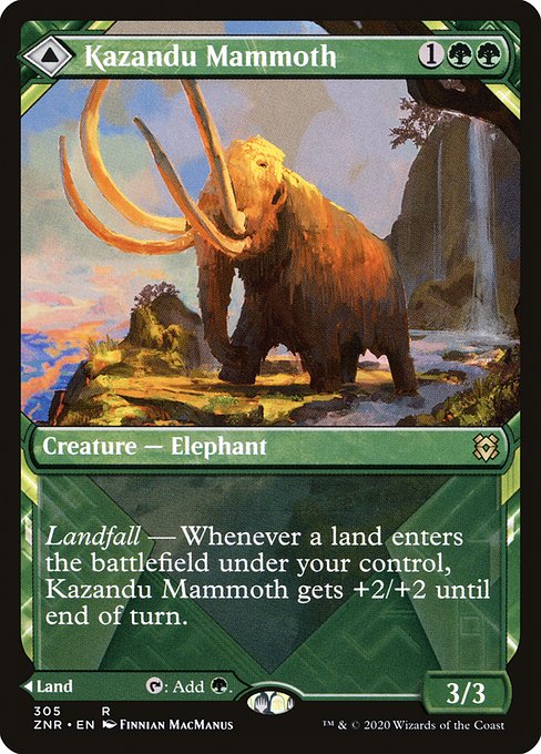 Kazandu Mammoth // Kazandu Valley [Showcase Foil]