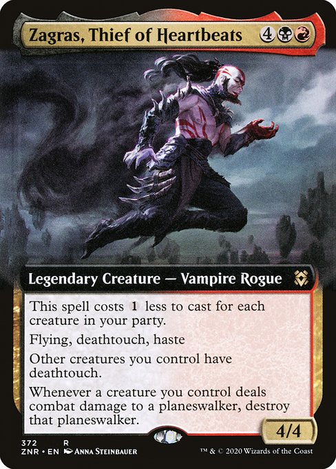 Zagras, Thief of Heartbeats [Extended Artwork Foil]