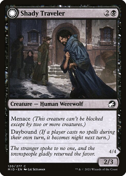 Shady Traveler // Stalking Predator [Foil]