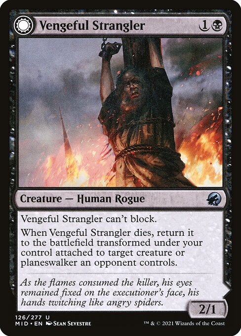 Vengeful Strangler // Strangling Grasp [Foil]
