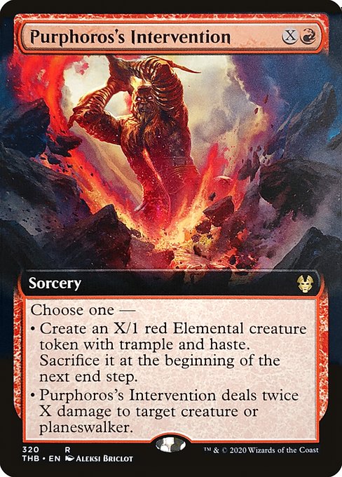 Purphoros's Intervention [Extended Artwork Foil]