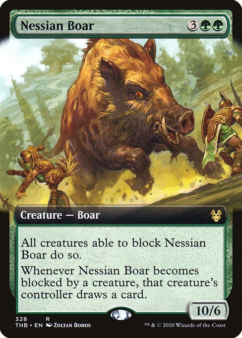 Nessian Boar [Extended Artwork Foil]
