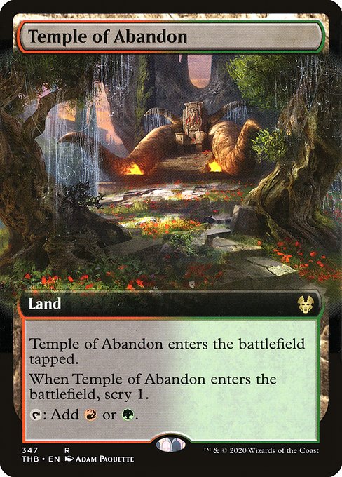 Temple of Abandon [Extended Artwork Foil]