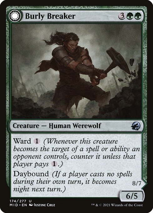 Burly Breaker // Dire-Strain Demolisher [Foil]