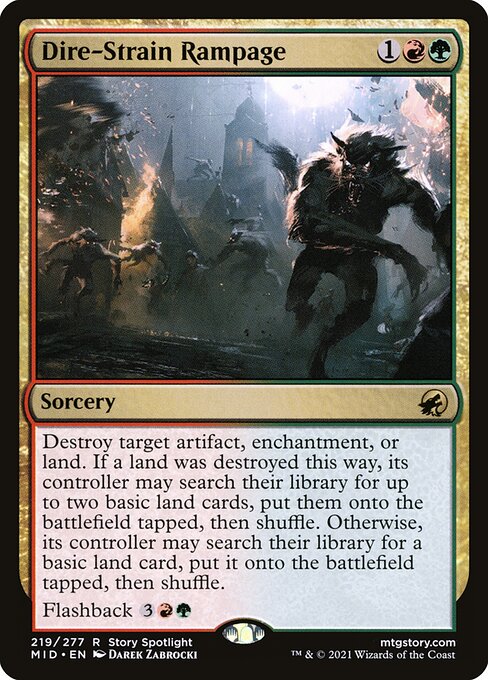 Dire-Strain Rampage [Foil]
