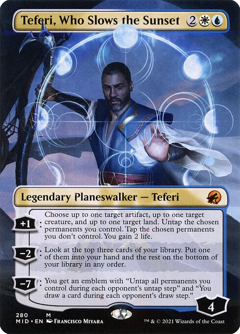 Teferi, Who Slows the Sunset [Borderless]